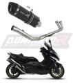 complete exhaust system with muffler DOMINATOR Full System HP1 BLACK fits to Yamaha TMAX 500 2008  2011 6