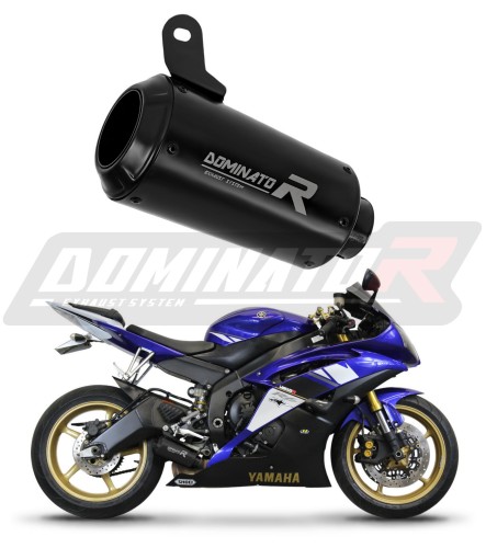 Yamaha YZF R6 2006 - 2016 EXHAUST Muffler Auspuff Sportauspuff Silencer Echappement Silencieux Scarico Scarichi Escape Wydech Tłumik GPS BLACK DOMINATOR EXHAUST SYSTEM x