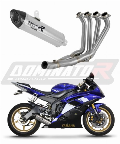 Yamaha YZF R6 2006 - 2016 EXHAUST Collector Manifold Full System Muffler Auspuff Sportauspuff Silencer Echappement Silencieux Scarico Scarichi Escape Wydech Tłumik HP8 Dominator Exhaust System x