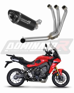 Yamaha Tracer 9 / GT 2021 - 2024 Full Exhaust System Collector Silencer HP8 BLACK + dB killer medium