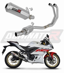 Yamaha YZF-R3 2019 - 2024 Full Exhaust System Collector Silencer OV G2 + dB killer medium