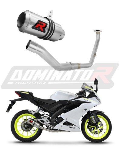 kompletny układ wydechowy z tłumikiem DOMINATOR Full System GP pasujący do motocykla Yamaha YZF R125 2021 - 2023 6