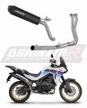complete exhaust system with muffler DOMINATOR Full System MX2 BLACK fits to Honda XL 750 TRANSALP 2023  7