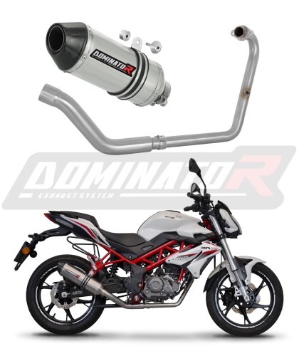 kompletny układ wydechowy z tłumikiem DOMINATOR Full System HP3 pasujący do motocykla Benelli BN 125 2018 - 2023 6