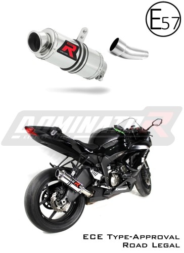 wydech tłumik DOMINATOR Homologowany GP1 pasujący do motocykla Kawasaki ZX6R 636 2009 - 2020 5