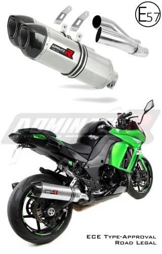 Kawasaki Z1000 SX 2010 - 2013 Motorcycle EU Approved Street Legal Muffler Auspuff Sportauspuff Silencer Echappement Silencieux Scarico Scarichi Escape Wydech Tłumik HP1 Dominator Exhaust System x