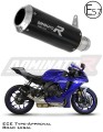 exhaust muffler DOMINATOR homologated road legal GP BLACK fits to Yamaha YZF R1 1000 RN32 2015  2016 6