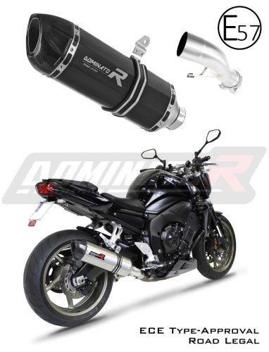 Yamaha FZ1 FAZER 1000 2006 - 2015 Motorcycle EU Approved Street Legal Muffler Auspuff Sportauspuff Silencer Echappement Silencieux Scarico Scarichi Escape Wydech Tłumik HP1 BLACK Dominator Exhaust System x