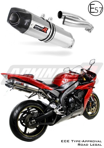 exhaust muffler DOMINATOR homologated road legal HP1 fits to Yamaha YZF R1 1000 RN12 2004  2006 5