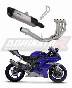 Yamaha YZF R6 2017 - 2023 Full Titanium Exhaust System Silencer HP6 + db killer
