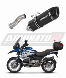 BMW R1150R Exhaust Silencer Muffler HP1 BLACK + dB killer medium