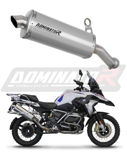 BMW R1250GS ADVENTURE 2018 - 2020 EXHAUST Muffler Auspuff Sportauspuff Silencer Echappement Silencieux Scarico Scarichi Escape Wydech Tłumik P7 Titanium Tytan Dominator Exhaust System EU Approved Homologacja x