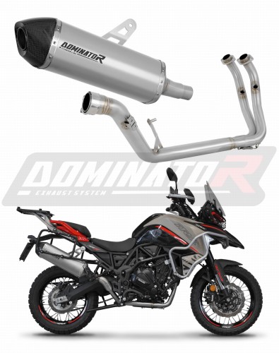 kompletny układ wydechowy z tłumikiem DOMINATOR Full System Tytanowy HP7 pasujący do motocykla Benelli TRK 702 / TRK 702X 2023 - 2024 5