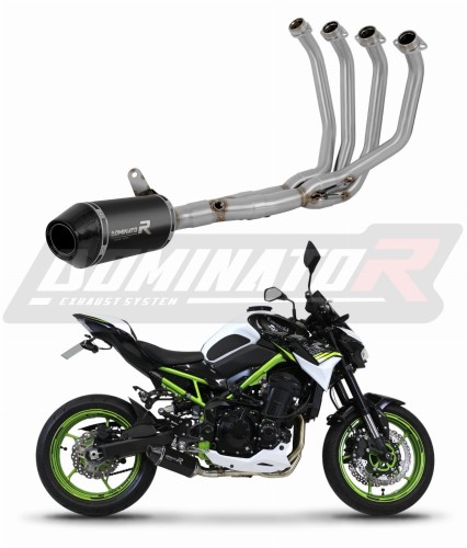 complete exhaust system with muffler DOMINATOR Full System HP3 BLACK fits to Kawasaki Z 900 A2 2020  2024