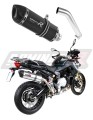 exhaust muffler DOMINATOR homologated road legal BLACK HP1 fits to BMW F850GS Adventure 2016  2020