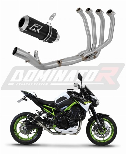 complete exhaust system with muffler DOMINATOR Full System GP BLACK fits to Kawasaki Z 900 2017  2019