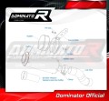 wydech tłumik DOMINATOR Homologowany GP CZARNY pasujący do motocykla Kawasaki Z 900 A2 2017 - 2019 7