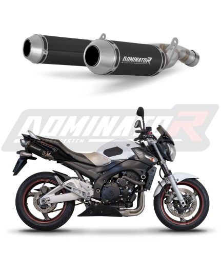 Suzuki GSR 600 2006 - 2011 EXHAUST Muffler Auspuff Sportauspuff Silencer Echappement Silencieux Scarico Scarichi Escape Wydech Tłumik OV G2 BLACK DOMINATOR x
