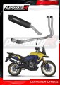 kompletny układ wydechowy z tłumikiem DOMINATOR Full System MX2 CZARNY pasujący do motocykla Suzuki V-Strom 800 SE / DE 2023 - 2024