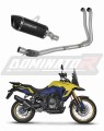 Suzuki V-Strom 800 / DE 2023 - 2024  EXHAUST Collector Manifold Full System Muffler Auspuff Sportauspuff Silencer Echappement Silencieux Scarico Scarichi Escape Wydech Tłumik HP6  BLACK Dominator Exhaust System X