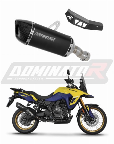 exhaust muffler DOMINATOR HP6 BLACK fits to Suzuki VStrom 800 SE / DE 2023  2024 5