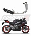 kompletny układ wydechowy z tłumikiem DOMINATOR Full System HP8 CZARNY pasujący do motocykla Aprilia RS 457 2024 - 2026