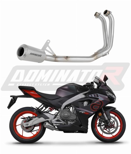 kompletny układ wydechowy z tłumikiem DOMINATOR Full System GPS pasujący do motocykla Aprilia RS 457 2024 - 2026