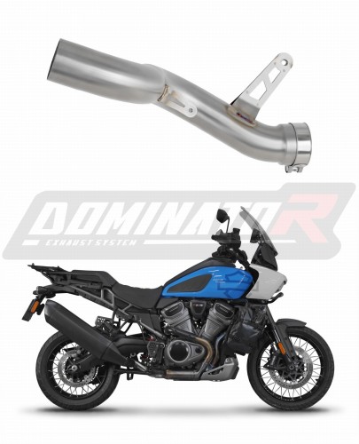 decat tłumik środkowy DOMINATOR Mid Pipe pasujący do motocykla Harley Davidson PAN AMERICA 1250 2021 - 2024