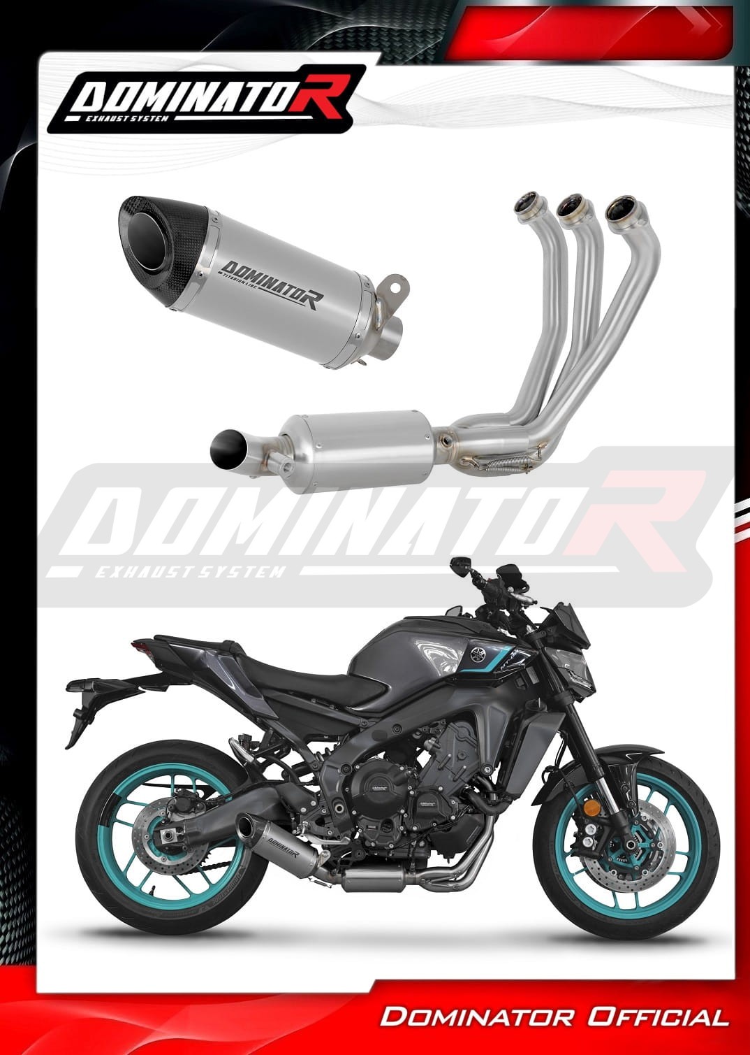 Yamaha MT-09 2024 Full Exhaust System Collector Silencer Titanium Yamaha MT-09 2024 Full Exhaust System Collector Silencer Titanium