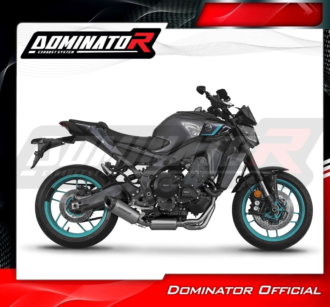 Yamaha MT-09 2024 Full Exhaust System Collector Silencer Titanium