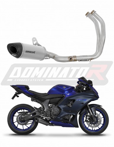 ヤマハ YZF‐R7 フルエキゾーストマフラー DOMINATOR R MT07 Yamaha YZF R7 2021 - 2024 Full Exhaust System Collector Silencer