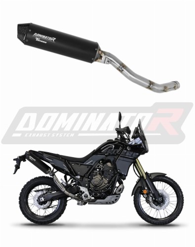 exhaust muffler DOMINATOR MX2 BLACK fits to Yamaha Tenere 700 2021  2024