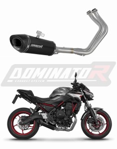 Kawasaki Ninja 650 2023 - 2026 Full Exhaust System Collector Silencer HP8 BLACK + dB killer