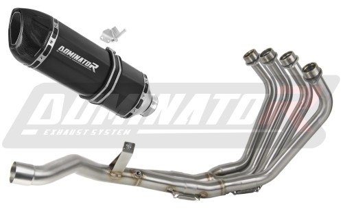complete exhaust system with muffler DOMINATOR Full System HP1 BLACK fits to Yamaha XJ 6N / S / F 2009  2016