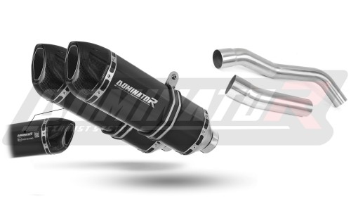 exhaust muffler DOMINATOR homologated road legal HP1 BLACK fits to Kawasaki Z1000 2007  2009