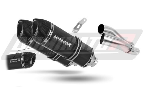 wydech tłumik DOMINATOR Homologowany HP1 CZARNY pasujący do motocykla Kawasaki Z1000 SX 2017 - 2020