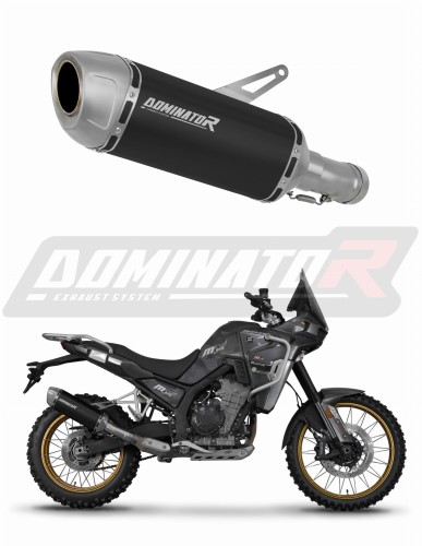 Kove 800 X Pro Adventure 2023 - 2025 EXHAUST Muffler Auspuff Sportauspuff Silencer Echappement Silencieux Scarico Scarichi Escape Wydech Tłumik S6 BLACK Dominator Exhaust System x