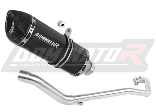 complete exhaust system with muffler DOMINATOR Full System HP1 BLACK fits to Suzuki GSX S 125 2017  2019