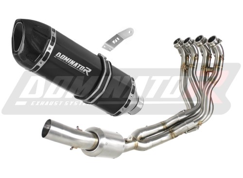 complete exhaust system with muffler DOMINATOR Full System HP1 BLACK fits to Suzuki GSXR 1000 2017  2021 3
