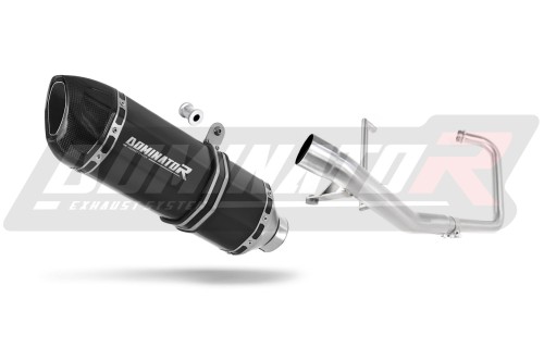kompletny układ wydechowy z tłumikiem DOMINATOR Full System HP1 CZARNY pasujący do motocykla Yamaha YBR 125 2000 - 2008