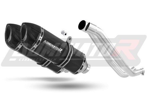 XT 660 R EXHAUST Yamaha Muffler Auspuff Sportauspuff Silencer Echappement Silencieux Scarico Scarichi Escape Wydech Tłumik Carbon Tip HP1 BLACK 2004 - 2014 DOMINATOR  x