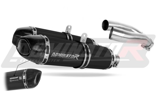 exhaust muffler DOMINATOR homologated road legal HP1 BLACK fits to Yamaha YZF R1 1000 RN12 2004  2006