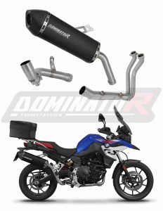 BMW F900GS Adventure 2024 Full Exhaust System Collector Silencer HP7 BLACK + dB killer