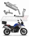 BMW F900GS Adventure 2024  EXHAUST Collector Manifold Full System Muffler Auspuff Sportauspuff Silencer Echappement Silencieux Scarico Scarichi Escape Wydech Tłumik P7 Titanium Dominator Exhaust System x