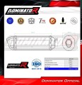 complete exhaust system with muffler DOMINATOR Full System HP1 BLACK fits to Kawasaki VERSYS 650 2015  2020 5