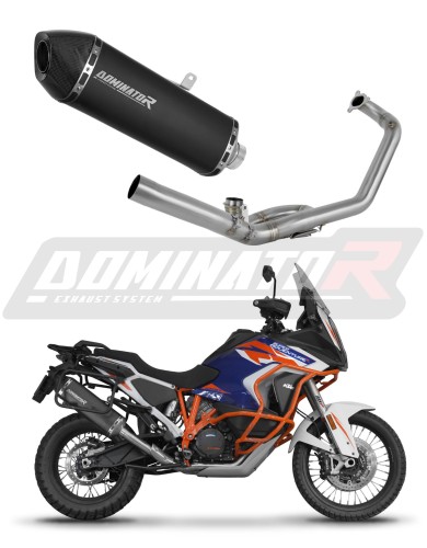 kompletny układ wydechowy z tłumikiem DOMINATOR Full System HP7 CZARNY pasujący do motocykla KTM 1290 Super Adventure 2021 - 2024