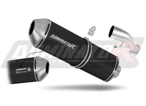 exhaust muffler DOMINATOR homologated road legal OVR BLACK fits to Yamaha FZ1 FAZER 1000 2006  2015