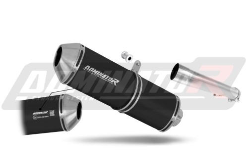 wydech tłumik DOMINATOR Homologowany OVR CZARNY pasujący do motocykla Yamaha FZS FAZER 1000 2001 - 2005