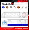 wydech tłumik DOMINATOR OVR CZARNY pasujący do motocykla Suzuki GSX 1400 2001 - 2005 3