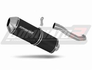Suzuki DR 800 S / BIG RIGHT SIDE Exhaust Silencer Muffler OVR BLACK + dB killer
